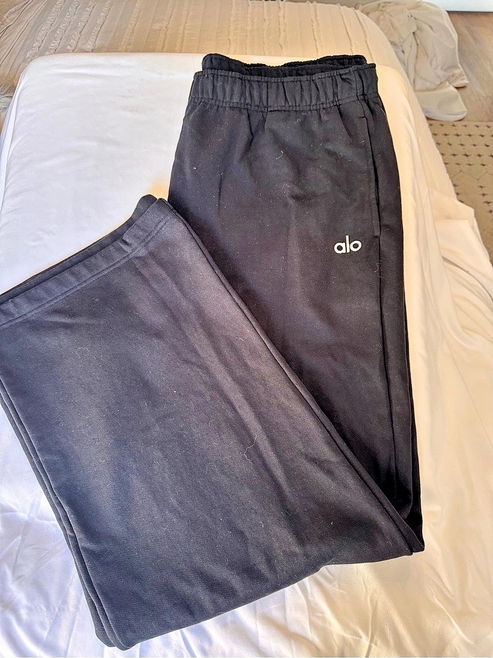 Alo Black Jogger Pants XXL